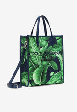 Dolce & Gabbana Small DG Milano Banana Print Tote Bag Green BM2259 AQ061 H4005