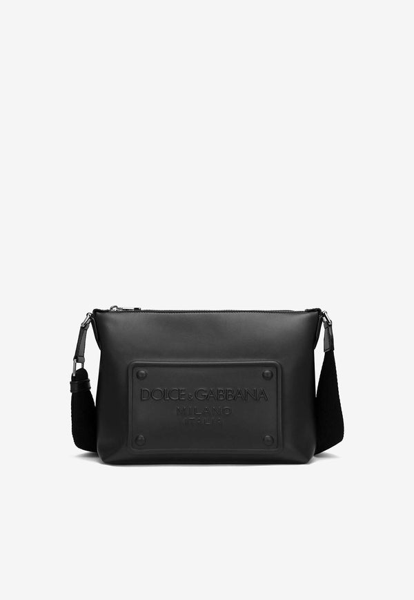 Dolce & Gabbana DG Milano Calf Leather Crossbody Bag Black BM2265 AG218 80999
