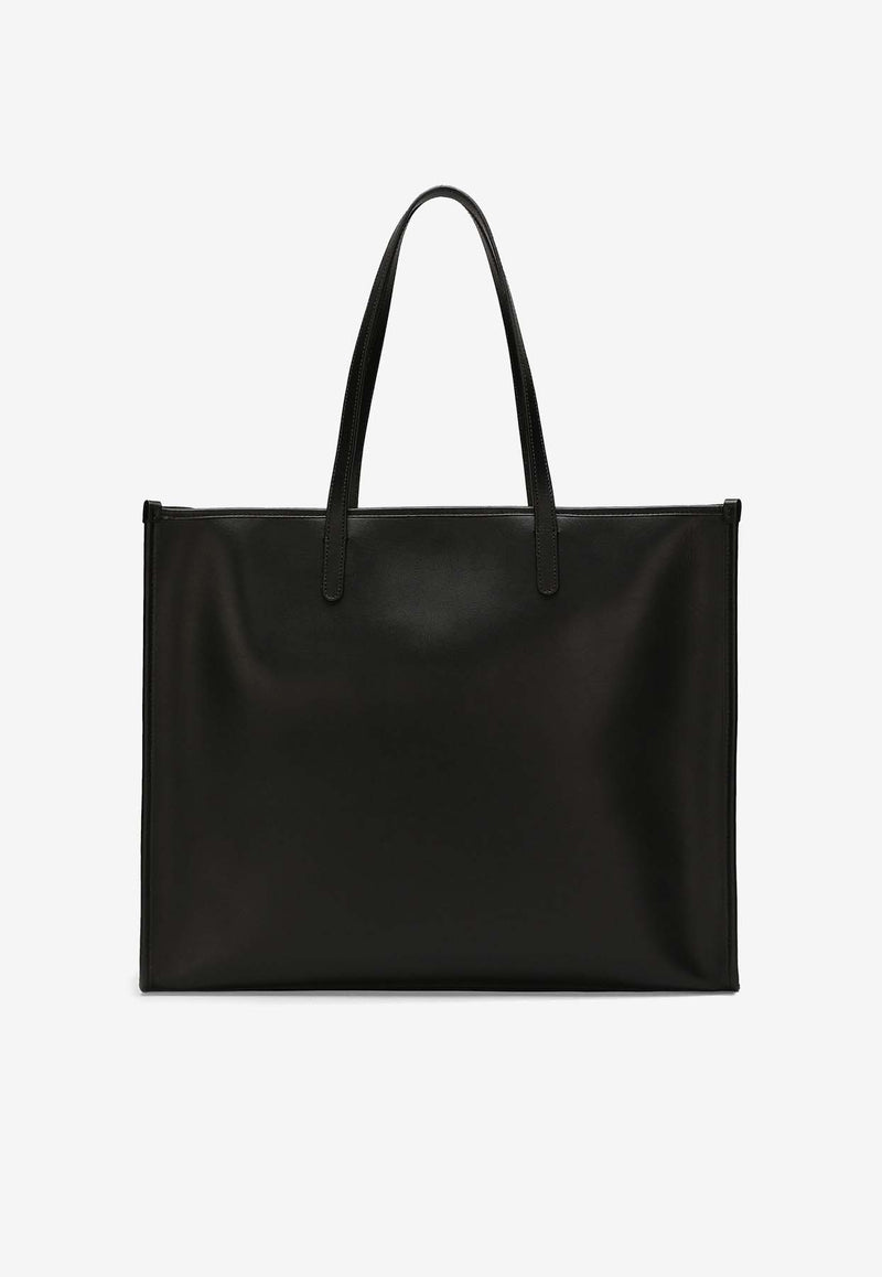 Dolce & Gabbana DG Milano Calf Leather Tote Bag Black BM2274 AG218 80999
