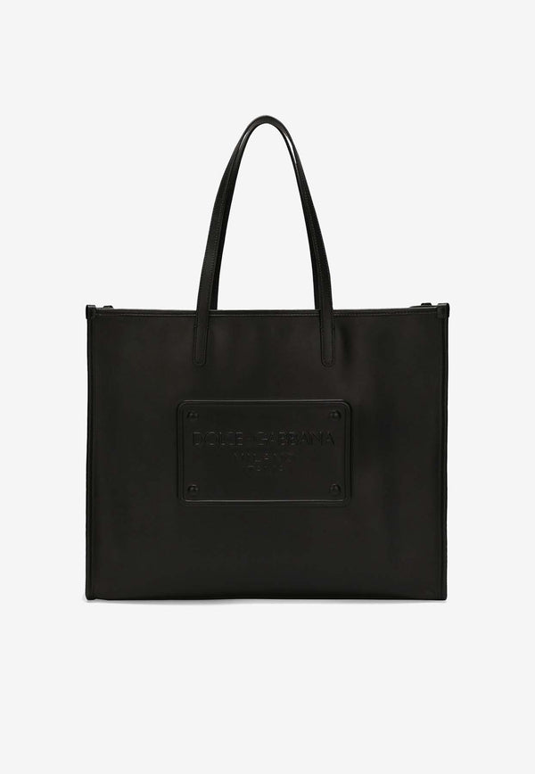 Dolce & Gabbana DG Milano Calf Leather Tote Bag Black BM2274 AG218 80999