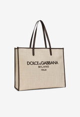 Dolce & Gabbana Large Logo Canvas Tote Bag BM2274 AN233 80718 Beige