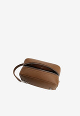 Dolce & Gabbana Lock Calfskin Pouch Bag Brown BM2449 A0370 8Z093