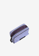 Dolce & Gabbana Striped Jacquard Pouch Bag Light Blue BM2500 A0390 8L879