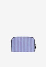 Dolce & Gabbana Striped Jacquard Pouch Bag Light Blue BM2500 A0390 8L879