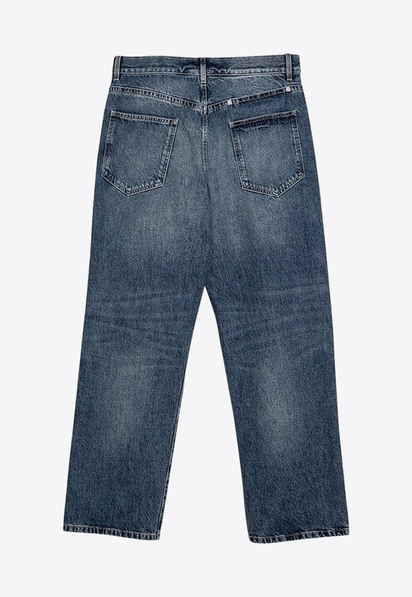 Givenchy Washed-Out Straight Jeans BM51E35Y99/O_GIV-415 Blue