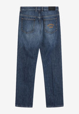 Givenchy Straight-Leg Washed Jeans Blue BM51MK516L/R_GIV-401