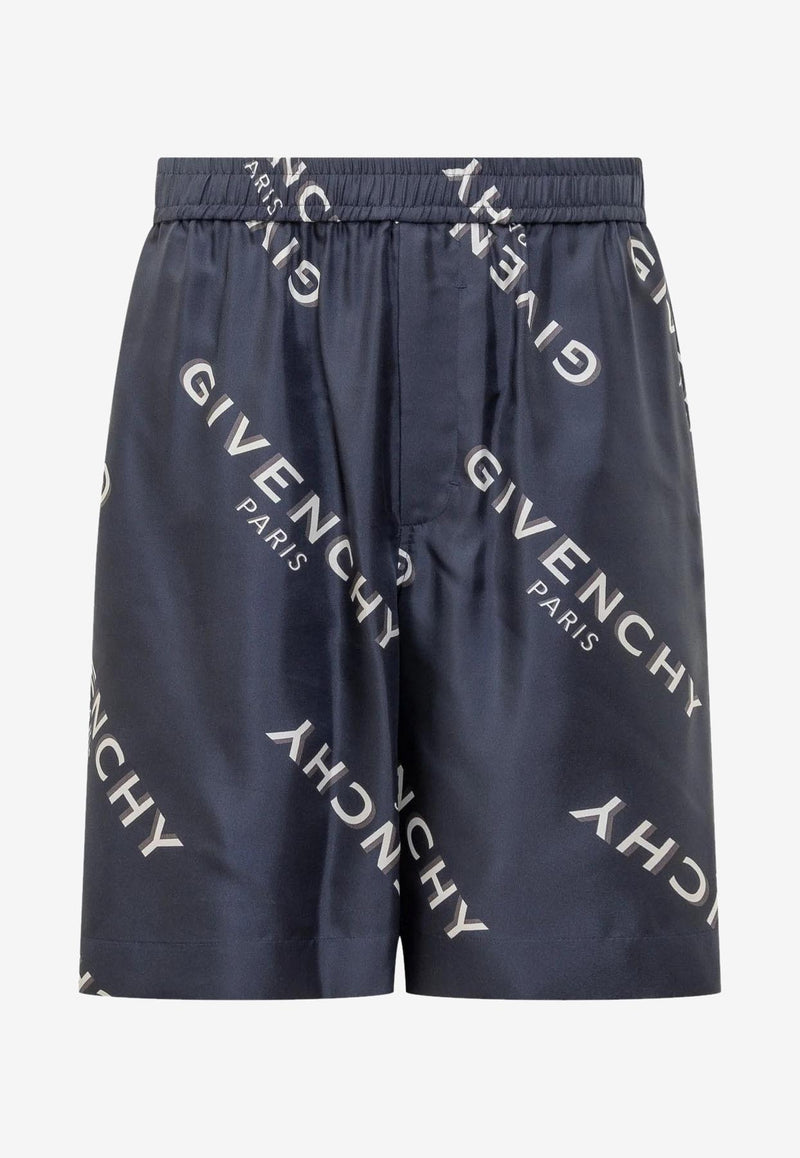 Givenchy Shadow Print Bermuda Short Blue BM51MT1673410_22ad850c-0c80-411f-923f-63aec989cfff