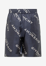 Givenchy Shadow Print Bermuda Short Blue BM51MT1673410_22ad850c-0c80-411f-923f-63aec989cfff