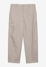 Straight-Leg Casual Pants