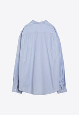 Givenchy Striped Button-Down Shirt BM60ZW15F0/O_GIV-452 Blue