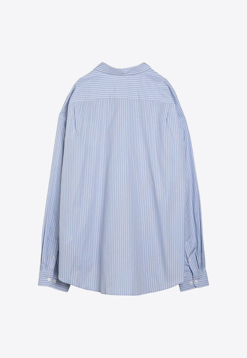 Givenchy Striped Button-Down Shirt BM60ZW15F0/O_GIV-452 Blue