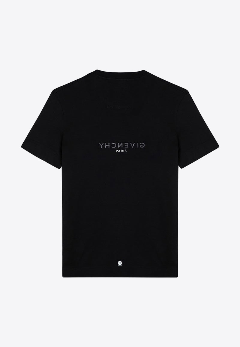 Givenchy Reverse Logo Oversized T-shirt BM71533Y6B/P_GIV-001 Black