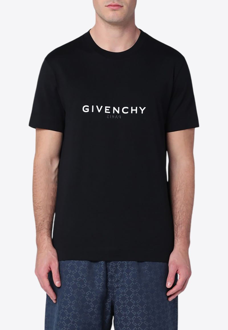 Givenchy Reverse Logo T-shirt Black BM71653Y6B/Q_GIV-001