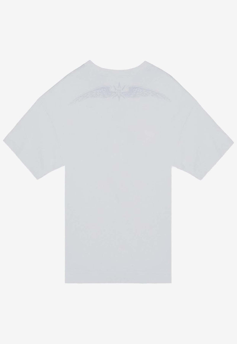 Givenchy Crewneck Logo T-shirt White BM71JA3YN1/P_GIV-100