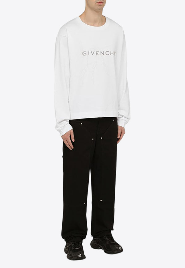 Givenchy Logo-Printed Crewneck Sweatshirt BM71KK3YJ9/O_GIV-100