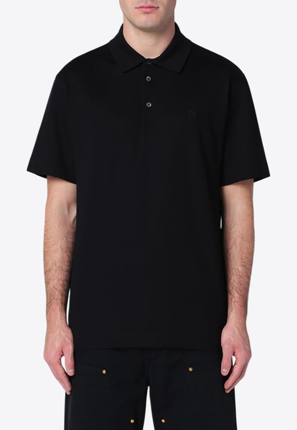 Givenchy 4G Embroidered Polo T-shirt Black BM71KR3YCD/Q_GIV-001