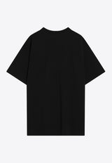 Givenchy Logo Print Crewneck T-shirt Black BM71NK3YRV/R_GIV-001