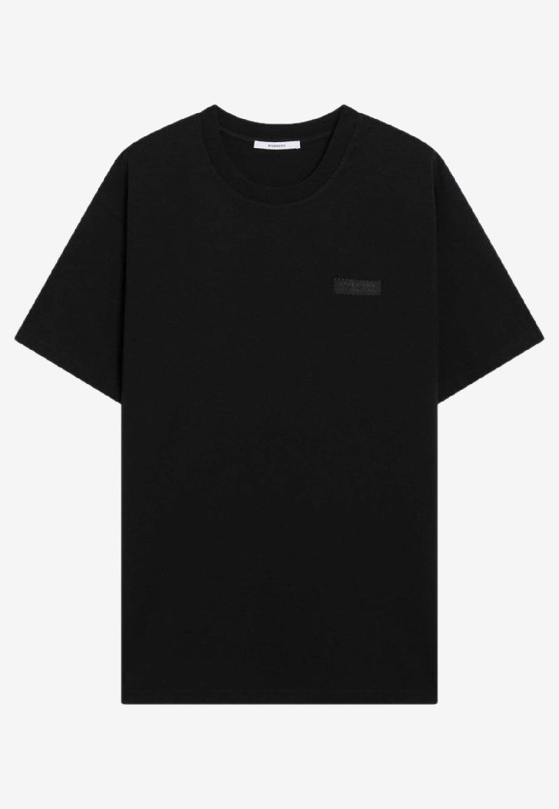 Givenchy Logo Patch Crewneck T-shirt Black BM71NK3YSJ/S_GIV-001