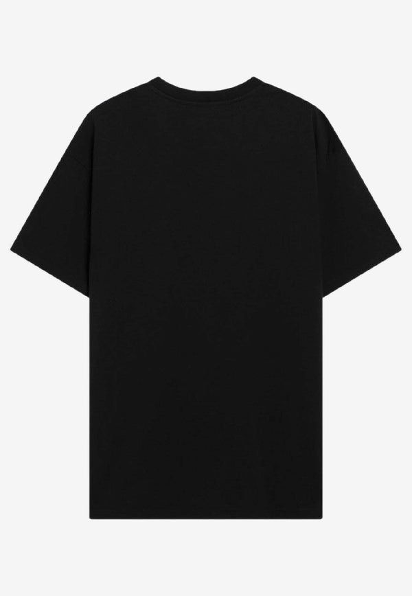 Givenchy Logo Patch Crewneck T-shirt Black BM71NK3YSJ/S_GIV-001