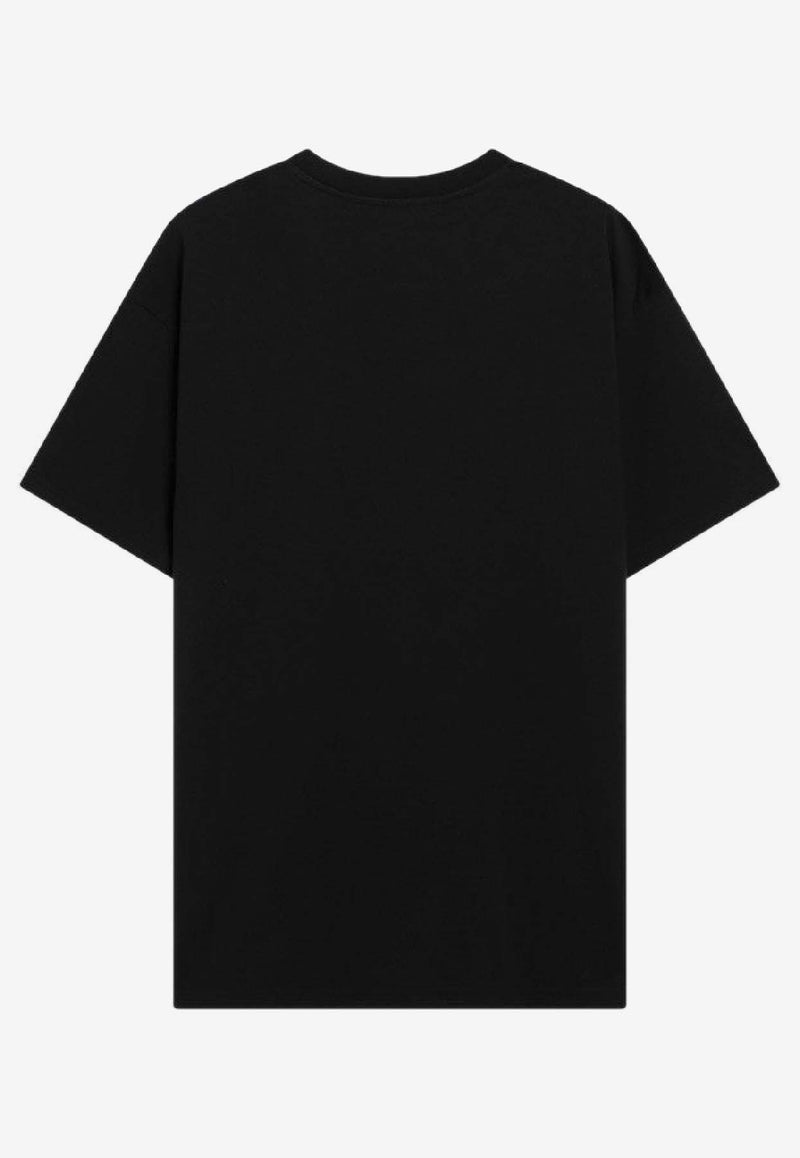 Givenchy Logo Patch Crewneck T-shirt Black BM71NK3YSJ/S_GIV-001