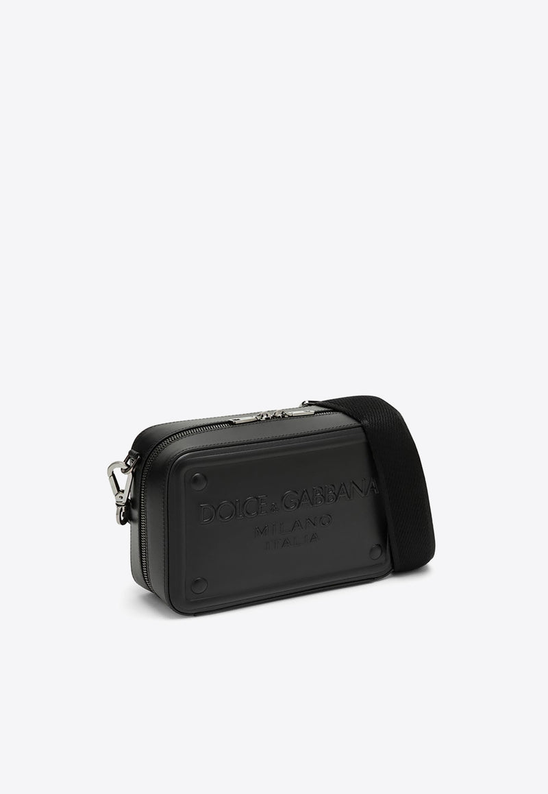 Dolce & Gabbana Logo-Embossed Leather Messenger Bag BM7329AG218/O_DOLCE-80999