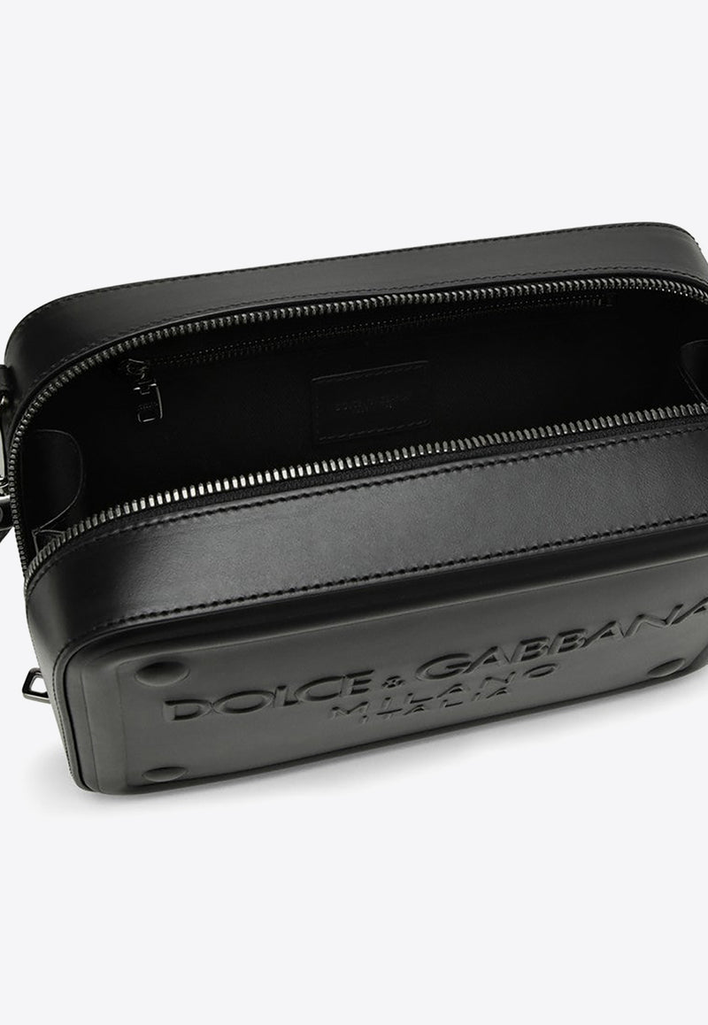 Dolce & Gabbana Logo-Embossed Leather Messenger Bag BM7329AG218/O_DOLCE-80999