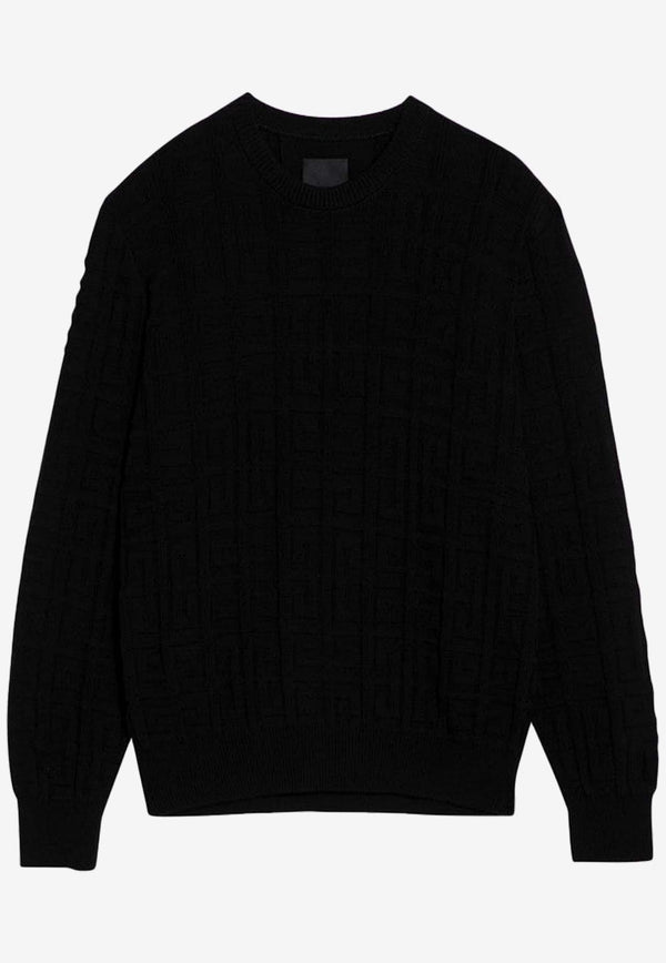 Givenchy 4G Jacquard Knitted Sweater Black BM90RX4YJJ/P_GIV-001