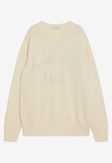 Givenchy Embossed Logo Knitted Sweater Ecru BM90W04YNM/R_GIV-150