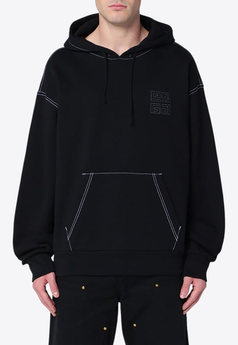 Givenchy 4G Logo Patch Hoodie Black BMJ0LA3YPQ/Q_GIV-004