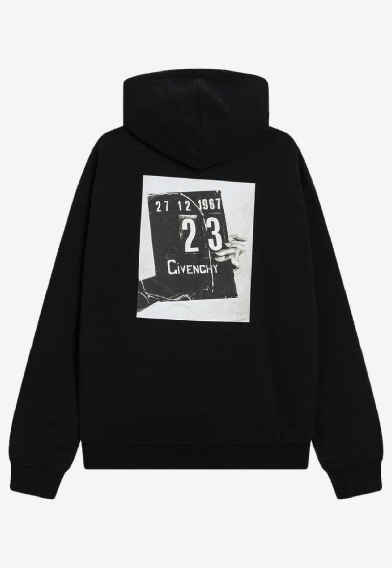 Givenchy Clapperboard Print Hooded Sweatshirt Black BMJ0NH3YSM/S_GIV-001