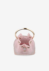 Jimmy Choo Bon Bon Dégradé Crystal Mesh Bucket Bag Pink BON BON ZKE ROSE/LIGHT GOLD