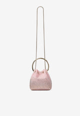 Jimmy Choo Bon Bon Dégradé Crystal Mesh Bucket Bag Pink BON BON ZKE ROSE/LIGHT GOLD