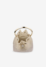 Jimmy Choo Bon Bon Dégradé Crystal Mesh Bucket Bag Gold BON BON ZKE SOFT LIGHT GOLD/LIGHT GOLD