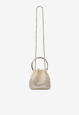 Jimmy Choo Bon Bon Dégradé Crystal Mesh Bucket Bag Gold BON BON ZKE SOFT LIGHT GOLD/LIGHT GOLD