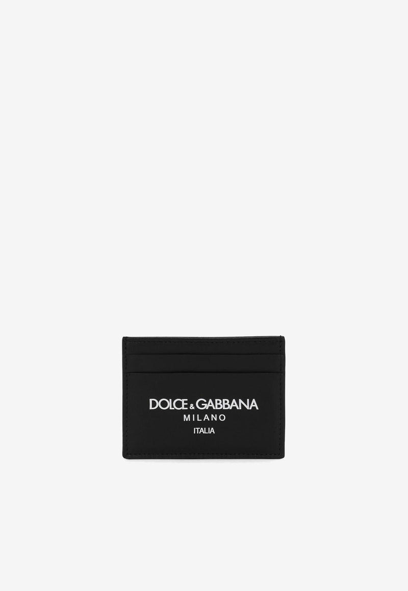 Dolce & Gabbana Logo Calfskin Cardholder Black BP0330 AN244 HNII7