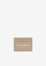 Dolce & Gabbana Logo Calfskin Cardholder Beige BP0330 AN244 HYII7