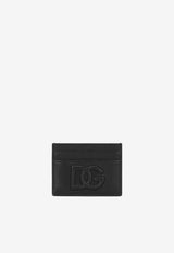 Dolce & Gabbana DG Logo Deerskin Print Leather Cardholder Black BP0330 AT489 80999
