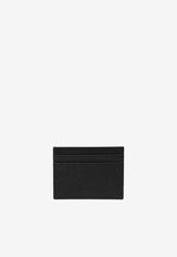 Dolce & Gabbana Logo Plaque Dauphine Leather Cardholder Black BP0330AG219/Q_DOLCE-80999