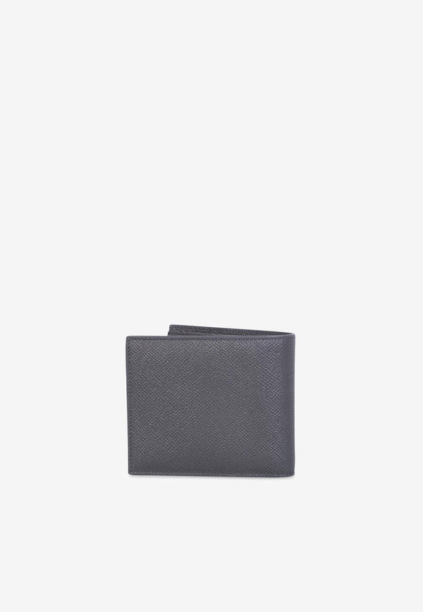 Dolce & Gabbana Logo Plate Leather Bi-Fold Wallet Gray BP1321 AG219 8H708
