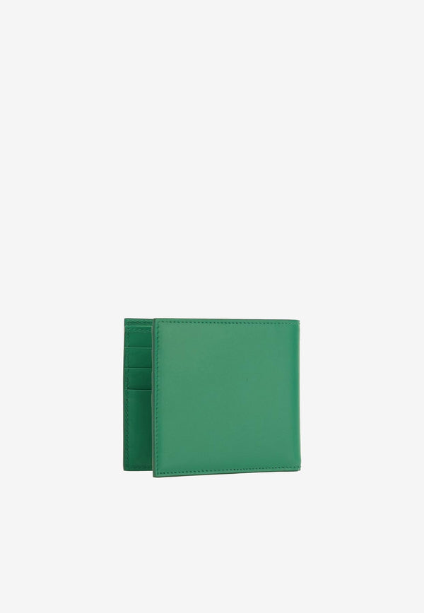 Dolce & Gabbana Milano Logo Bi-Fold Wallet Green BP1321 AN244 HVII7