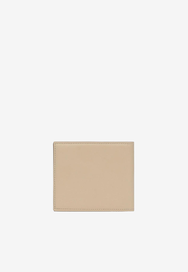 Dolce & Gabbana Milano Logo Bi-Fold Wallet Beige BP1321 AN244 HYII7