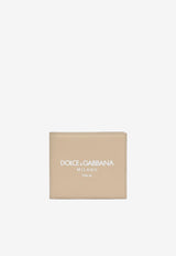 Dolce & Gabbana Milano Logo Bi-Fold Wallet Beige BP1321 AN244 HYII7