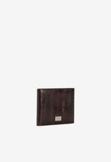 Leather Wallet with Logo-Plate