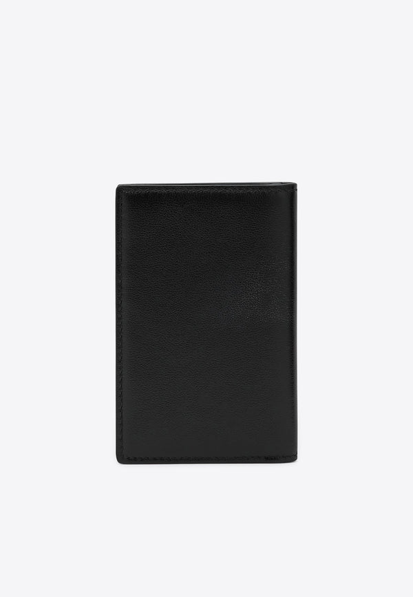 Dolce & Gabbana Logo Stamp Leather Bi-Fold Wallet  Black BP3323AV956/Q_DOLCE-80999