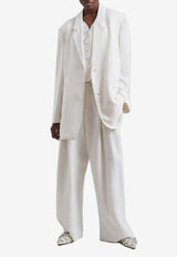 The Frankie Shop Piper Pleated Pants BPAPIP000WHITE