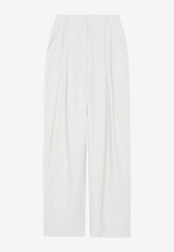 The Frankie Shop Piper Pleated Pants BPAPIP000WHITE