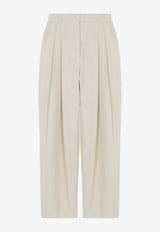 The Frankie Shop Piper Pleated Pants BPAPIP206BEIGE