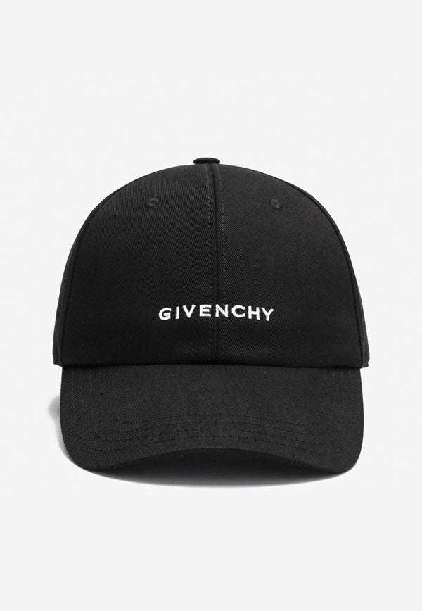 Givenchy Logo Embroidered Baseball Cap Black BPZ0BWP0C4/R_GIV-001