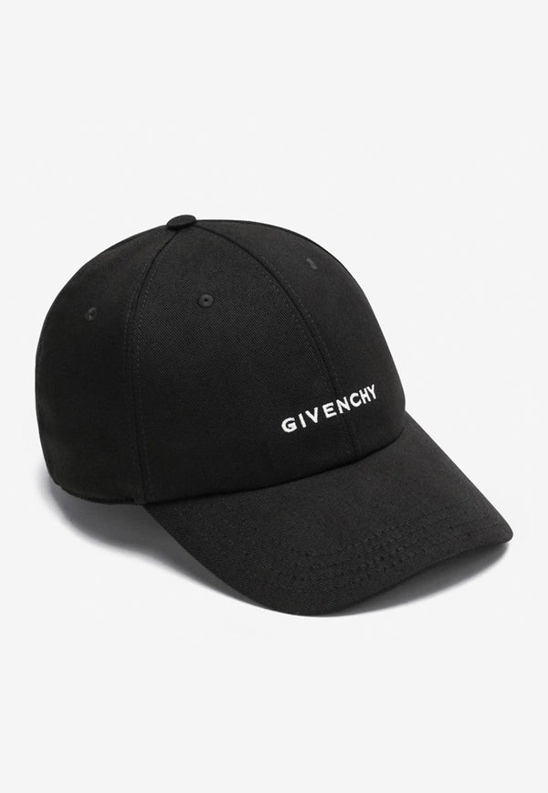 Givenchy Logo Embroidered Baseball Cap Black BPZ0BWP0C4/R_GIV-001