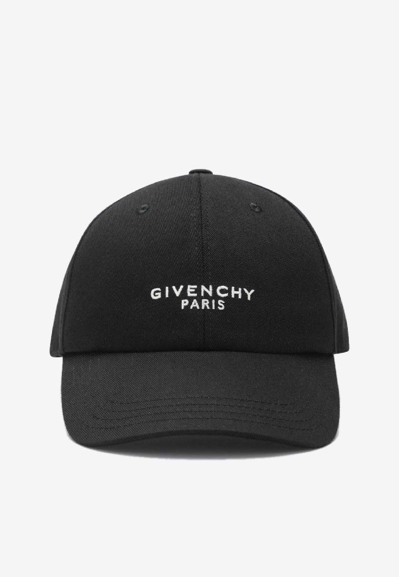 Givenchy Logo Embroidered Baseball Cap Black BPZ0CAP0C4/S_GIV-001